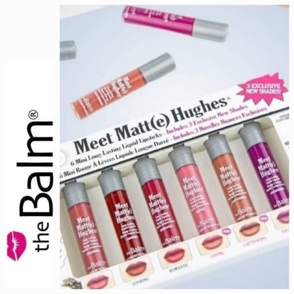 TheBalm Meet Matt(e) Hughes Exclusive 6 Mini Liquid Lipsticks- Volume 3 NEW! - Picture 3 of 5